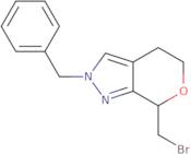 2-benzyl-7-(bromomethyl)-2H,4H,5H,7H-pyrano[3,4-c]pyrazole