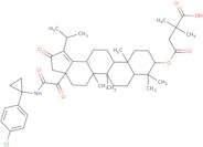 (3β)-3-(3-Carboxy-3-methyl-1-oxobutoxy)-N-[1-(4-chlorophenyl)cyclopropyl]-α,21-dioxo-28-norlup-18-…