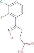 3-(3-Chloro-2-fluorophenyl)-4,5-dihydro-1,2-oxazole-5-carboxylic acid