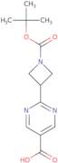 2-{1-[(tert-Butoxy)carbonyl]azetidin-3-yl}pyrimidine-5-carboxylic acid