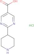 2-(Piperidin-4-yl)pyrimidine-5-carboxylic acid hydrochloride