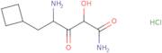 4-Amino-5-cyclobutyl-2-hydroxy-3-oxopentanamide hydrochloride