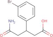 3-(3-Bromophenyl)-4-carbamoylbutanoic acid