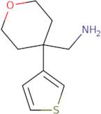 [4-(Thiophen-3-yl)oxan-4-yl]methanamine