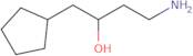 4-Amino-1-cyclopentylbutan-2-ol