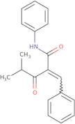 (2Z)-2-Benzylidene-4-methyl-3-oxo-N-phenylpentanamide