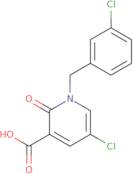 5-Chloro-1-[(3-chlorophenyl)methyl]-2-oxo-1,2-dihydropyridine-3-carboxylic acid