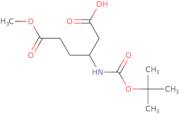 (3S)-3-{[(tert-Butoxy)carbonyl]amino}-6-methoxy-6-oxohexanoic acid