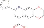 7-(Thiophen-2-yl)-2H,3H-[1,4]dioxino[2,3-G]quinoline-9-carboxylic acid