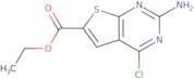 Ethyl 2-amino-4-chlorothieno[2,3-d]-pyrimidine-6-carboxylate