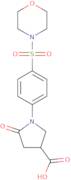 1-[4-(Morpholin-4-ylsulfonyl)phenyl]-5-oxopyrrolidine-3-carboxylic acid