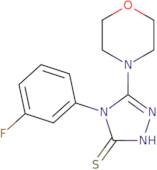 4-(3-Fluorophenyl)-5-(morpholin-4-yl)-4H-1,2,4-triazole-3-thiol