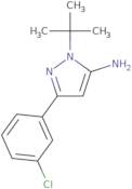 1-tert-Butyl-3-(3-chlorophenyl)-1H-pyrazol-5-amine