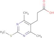 3-[4,6-Dimethyl-2-(methylsulfanyl)pyrimidin-5-yl]propanoic acid