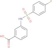 3-{[(4-Fluorophenyl)sulfonyl]amino}benzoic acid