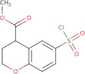 Methyl 6-(chlorosulfonyl)-3,4-dihydro-2H-1-benzopyran-4-carboxylate