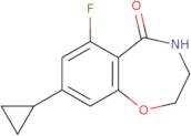 8-Cyclopropyl-6-fluoro-3,4-dihydro-2H-1,4-benzoxazepin-5-one