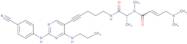 (E)-N-[(2S)-1-[5-[2-(4-Cyanoanilino)-4-(propylamino)pyrimidin-5-yl]pent-4-ynylamino]-1-oxopropan...