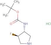 (3R,4R)-3-(Boc-amino)-4-fluoropyrrolidine HCl