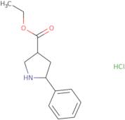 5-Phenyl-pyrrolidine-3-carboxylic acid ethyl ester hydrochloride