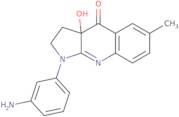 (3aS)-1-(3-Aminophenyl)-3a-hydroxy-6-methyl-2,3-dihydropyrrolo[2,3-b]quinolin-4-one