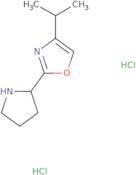 4-(Propan-2-yl)-2-(pyrrolidin-2-yl)-1,3-oxazole dihydrochloride