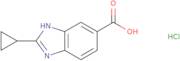 2-Cyclopropyl-1H-1,3-benzodiazole-5-carboxylic acid hydrochloride