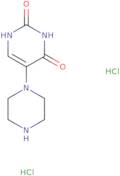5-(Piperazin-1-yl)-1,2,3,4-tetrahydropyrimidine-2,4-dione dihydrochloride