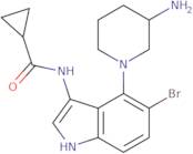 N-[4-(3-Aminopiperidin-1-yl)-5-bromo-1H-indol-3-yl]cyclopropanecarboxamide