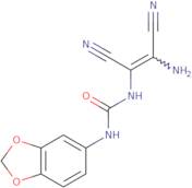 3-[(1Z)-2-Amino-1,2-dicyanoeth-1-en-1-yl]-1-(2H-1,3-benzodioxol-5-yl)urea