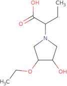 2-(3-Ethoxy-4-hydroxypyrrolidin-1-yl)butanoic acid