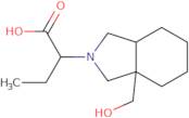 2-(3a-(Hydroxymethyl)octahydro-2H-isoindol-2-yl)butanoic acid