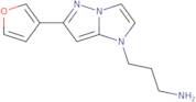 3-(6-(Furan-3-yl)-1H-imidazo[1,2-b]pyrazol-1-yl)propan-1-amine