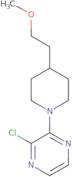 2-Chloro-3-(4-(2-methoxyethyl)piperidin-1-yl)pyrazine