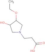 3-(3-Ethoxy-4-hydroxypyrrolidin-1-yl)propanoic acid