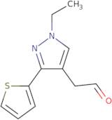 2-(1-Ethyl-3-(thiophen-2-yl)-1H-pyrazol-4-yl)acetaldehyde