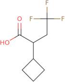 2-Cyclobutyl-4,4,4-trifluorobutanoic acid