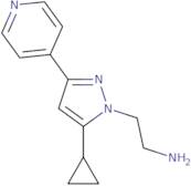 2-(5-Cyclopropyl-3-(pyridin-4-yl)-1H-pyrazol-1-yl)ethan-1-amine