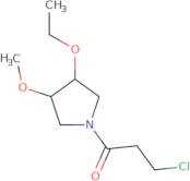 3-Chloro-1-(3-ethoxy-4-methoxypyrrolidin-1-yl)propan-1-one