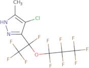 4-Chloro-5-methyl-3-[1,2,2,2-tetrafluoro-1-(1,1,2,2,3,3,3-heptafluoropropoxy)ethyl]-1H-pyrazole