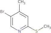 5-Bromo-4-methyl-2-(methylsulfanyl)pyridine