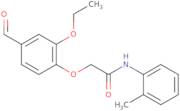 2-(2-Ethoxy-4-formylphenoxy)-N-(o-tolyl)acetamide