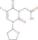 2-[5-Fluoro-2,6-dioxo-3-(oxolan-2-yl)-1,2,3,6-tetrahydropyrimidin-1-yl]acetic acid