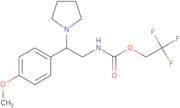 2,2,2-Trifluoroethyl N-[2-(4-methoxyphenyl)-2-(pyrrolidin-1-yl)ethyl]carbamate