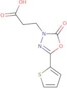 3-[2-Oxo-5-(thiophen-2-yl)-2,3-dihydro-1,3,4-oxadiazol-3-yl]propanoic acid
