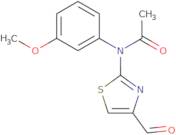 N-(4-Formyl-1,3-thiazol-2-yl)-N-(3-methoxyphenyl)acetamide