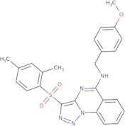 3-[(2,4-Dimethylphenyl)sulfonyl]-N-(4-methoxybenzyl)[1,2,3]triazolo[1,5-a]quinazolin-5-amine