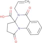 1,5-Dioxo-4-(prop-2-en-1-yl)-1H,2H,3H,3aH,4H,5H-pyrrolo[1,2-a]quinazoline-3a-carboxylic acid