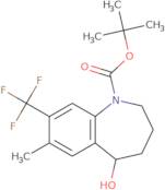 tert-Butyl (5R)-5-hydroxy-7-methyl-8-(trifluoromethyl)-2,3,4,5-tetrahydro-1-benzazepine-1-carboxyl…