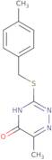 6-Methyl-3-[(4-methylbenzyl)thio]-1,2,4-triazin-5(2H)-one